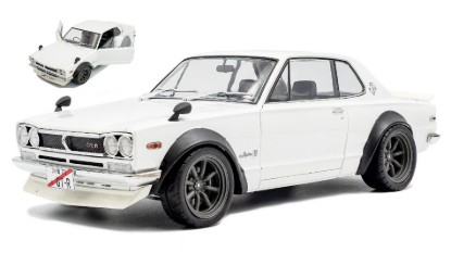 Immagine di NISSAN SKYLINE (C10) HAKOSUKA SOLIDO WORKS 1970 PEARL WHITE 1:18