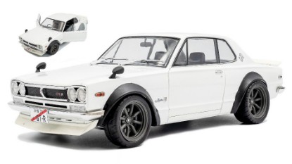 Immagine di NISSAN SKYLINE (C10) HAKOSUKA SOLIDO WORKS 1970 PEARL WHITE 1:18