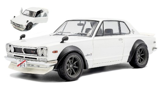 Immagine di NISSAN SKYLINE (C10) HAKOSUKA SOLIDO WORKS 1970 PEARL WHITE 1:18