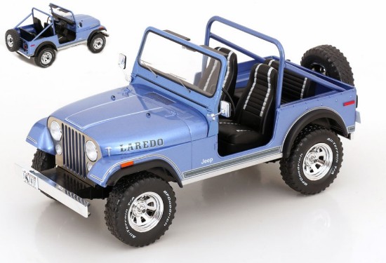 Immagine di JEEP CJ-7 LAREDO 1980 BLUE/DECALS 1:18