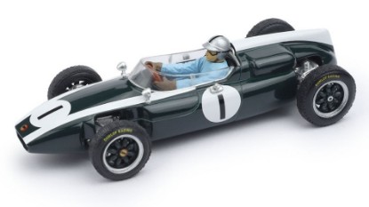 Immagine di COOPER T53 N.1 WINNER BRITISH GP 1960 JACK BRABHAM W/PILOTE 1:43