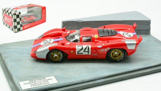 Immagine di FERRARI 312 P COUPE  N.24 4th DAYTONA 1970 PARKES-POSEY DIORAMA 1:43