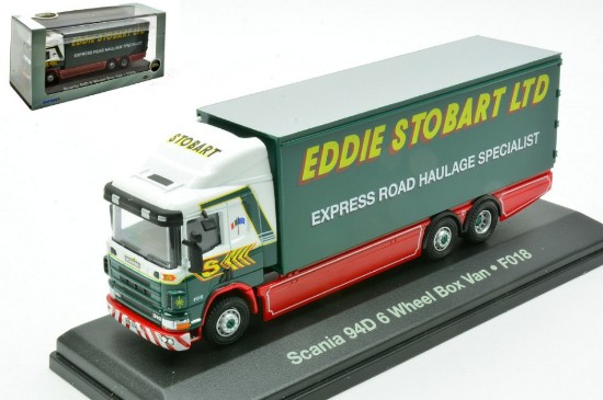 Immagine di SCANIA 94D 6 WHEEL BOX VAN EDDIE STOBART LTD 1:76