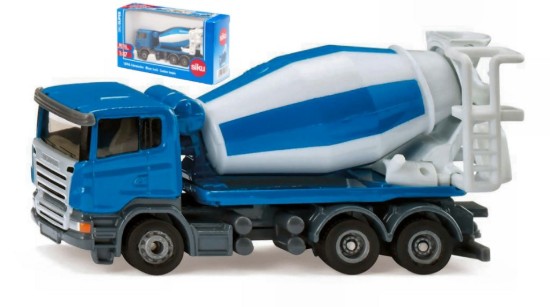 Immagine di BETONIERA BIANCO/BLU 1:87