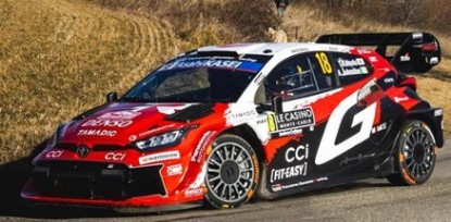 Immagine di TOYOTA GR Yaris Rally1 N°18 Rallye Monte Carlo 2026 Katsuta-Johnston1:43