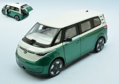Immagine di VW ID BUZZ METALLIC GREEN W/WHITE ROOF 1:24