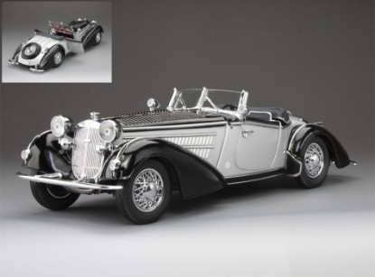 Immagine di HORCH 855 SPECIAL ROADSTER 1939 BLACK/SILVER 1:18