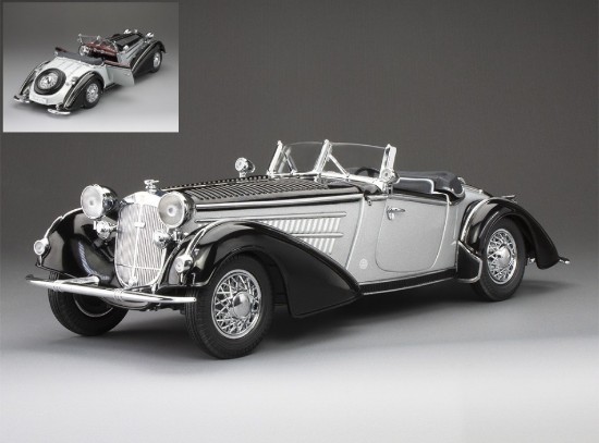 Immagine di HORCH 855 SPECIAL ROADSTER 1939 BLACK/SILVER 1:18