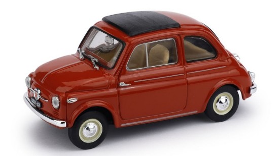 Immagine di FIAT NUOVA 500 TETTO APRIBILE CHIUSA 1959 ROSSO CORALLO 1:43