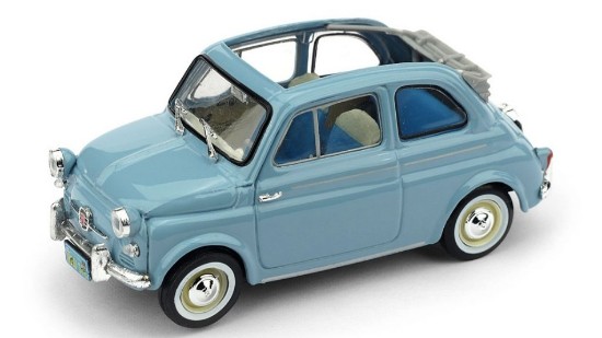 Immagine di FIAT NUOVA 500 AMERICA 1958 APERTA CELESTE 1:43