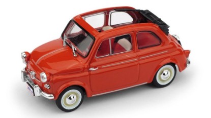 Immagine di FIAT 500 AMERICA 1958 APERTA ROSSO 1:43