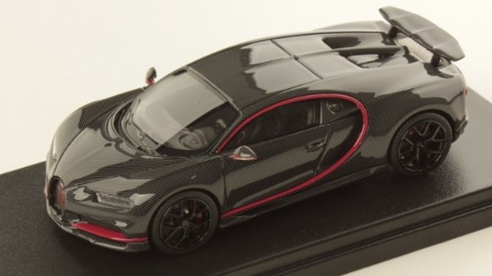 Immagine di BUGATTI CHIRON SPORT GREY CARBON W/ITALIAN RED FRAME 1:43