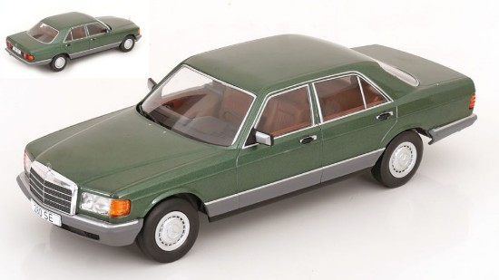 Immagine di MERCEDES S-CLASS (W126) 1979 DARK GREEN 1:18