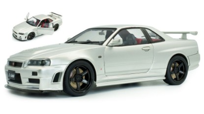Immagine di NISSAN SKYLINE (R34) GT-R Z TUNE 1999 SILVER 1:18