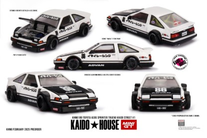 Immagine di TOYOTA SPRINTER TRUENO (AE86)
KAIDO WORKS IMAI RACING V1 1983 1:64