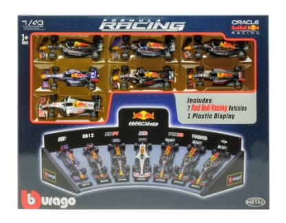 Immagine di RED BULL F1 SET: 2013-2015-2016-2021-2024 7 MODELS-VARIOUS DRIVERS 1:43