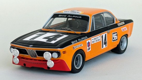 Immagine di BMW 2800CS 2 x 6H Paul Ricard 1971 #14 Jacky Ickx/Hans-Joachim Stuck1:43
