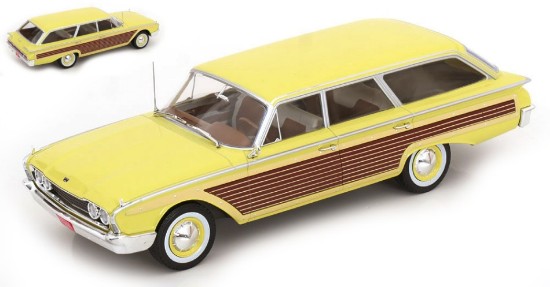 Immagine di FORD LTD COUNTRY SQUIRE 1960 LIGHT YELLOW 1:18