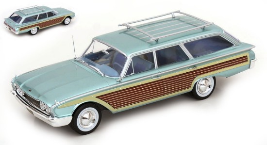 Immagine di FORD LTD COUNTRY SQUIRE 1960 LIGHT BLUE 1:18