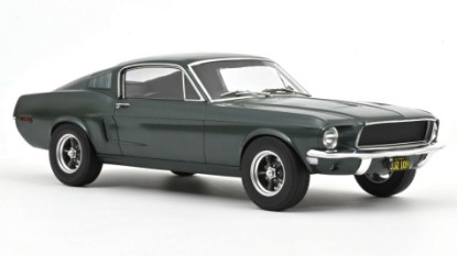 Immagine di FORD MUSTANG FASTBACK 1968 SATIN GREEN METALLIC REPRODUCTION 1:12