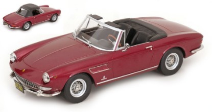 Immagine di FERRARI 275 GTS PININFARINA SPYDER 1964 Steve Mc Queen REDMETALLIC 1:18