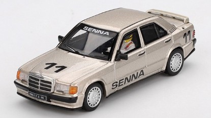 Immagine di MERCEDES 190E 2.3-16 #11 AYRTON SENNA W/ FIGURE RACE OF CHAMP.1984 1:64