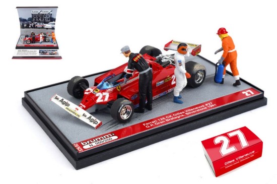 Immagine di FERRARI 126 CK GRAN BRETAGNA GP 1981 GILLES VILLENEUVE 1:43 LIM.PCS 200