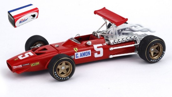 Immagine di FERRARI 312 F1 GRAN BRETAGNA GP 1968 N.5 CHRIS AMON 1:43