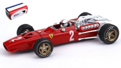 Immagine di FERRARI 312 F1 ITALIA GP 1967 N.2 CHRIS AMON + PILOTA 1:43