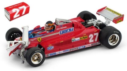 Immagine di FERRARI 126 CK G.VILLENEUVE 1981 CANADA GP DAL 55mo AL 56mo GIRO 1:43