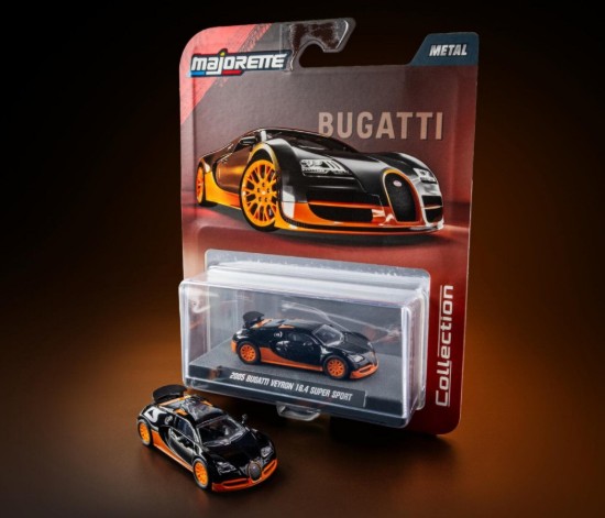 Immagine di BUGATTI VEYRON 16.4 SUPER SPORT 2005 BLACK/ORANGE 1:64