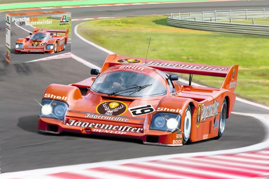 Immagine di PORSCHE 956 JAGERMEISTER KIT 1:24