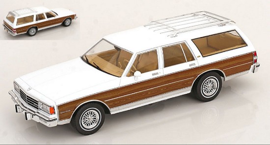 Immagine di CHEVROLET CAPRICE ESTATE WAGON 1985 WHITE/DECALS 1:18