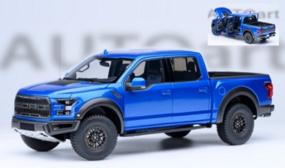 Immagine di FORD F-150 RAPTOR SUPERCREW 2019 BLUE 1:18