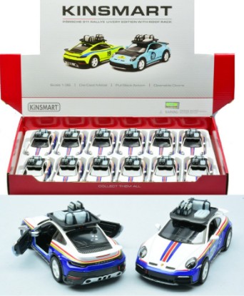 Immagine di PORSCHE 911 RALLYE WITH ROOF RACK (5481DF) ROTHMANS LIVERY cm 12 1:36