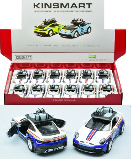 Immagine di PORSCHE 911 RALLYE WITH ROOF RACK (5481DF) ROTHMANS LIVERY cm 12 1:36