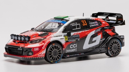 Immagine di TOYOTA GR YARIS N.33 RALLY1 MONTE CARLO 2026 EVANS-MARTIN 1:43