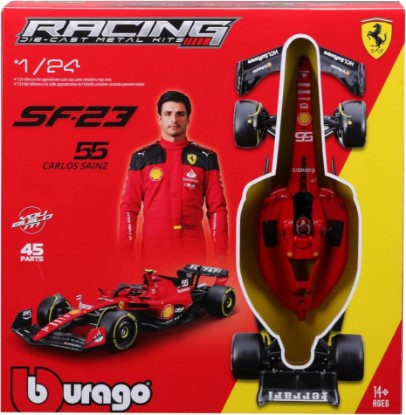 Immagine di FERRARI SF-23 N.55 CARLOS SAINZ F1 2023 WITH HELMET KIT 1:24