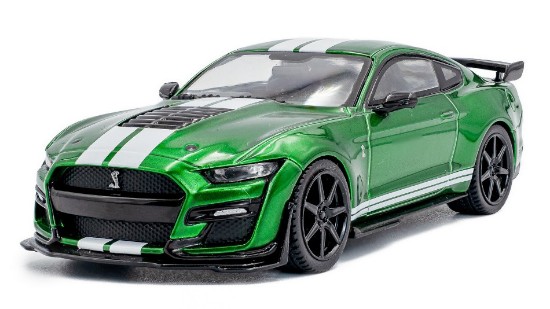 Immagine di SHELBY MUSTANG GT500 2020
ERUPTION GREEN METALLIC
W/WHITE STRIPES 1:43