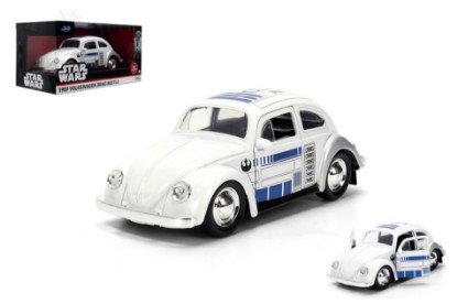 Immagine di VOLKWAGEN DRAG BEETLE STAR WARS R2D2 1959 WHITE 1:32