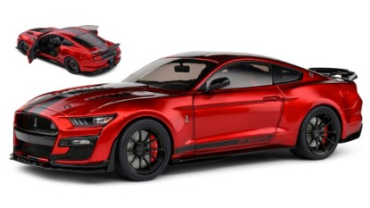 Immagine di SHELBY MUSTANG GT500KR 2023 RED/BLACK STRIPES 1:18
