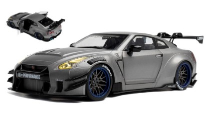 Immagine di NISSAN GT-R (R35) W/LIBERTY WALK BODY KIT 2.0 2023 SILVER 1:18