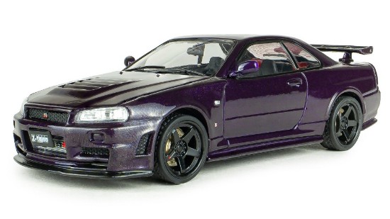 Immagine di NISSAN SKYLINE GT-R (R34) Z-TUNE 1999 MIDNIGHT PURPLE 1:43
