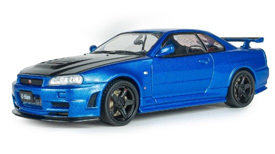 Immagine di NISSAN SKYLINE GT-R (R34) Z-TUNE 1998 BAYSIDE BLUE 1:43