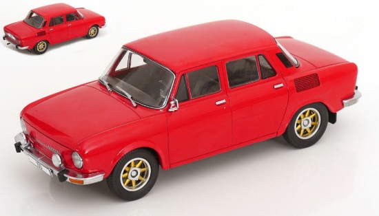 Immagine di SKODA 100 1969 RED/GOLD RIMS 1:18