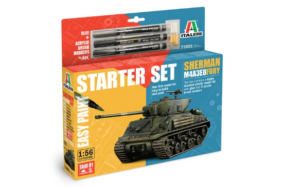 Immagine di M4A3E8 SHERMAN FURY MODEL SET KIT 1:56