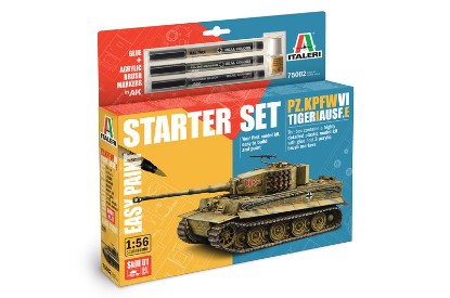 Immagine di Pz.Kpfw.VI TIGER I Ausf.E MODEL SET KIT 1:56