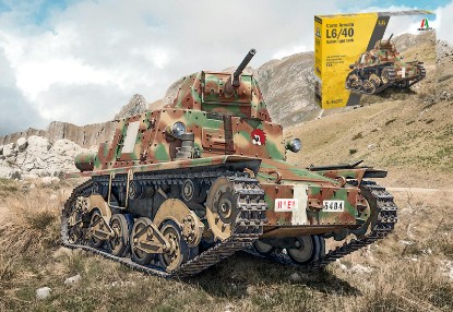 Immagine di CARRO ARMATO L6/40 ITALIAN LIGHT TANK KIT 1:35
