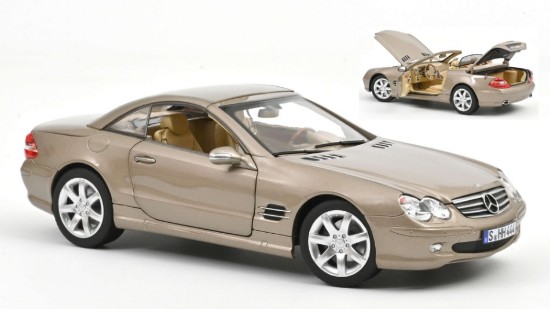 Immagine di MERCEDES SL 500 2003 BEIGE 1:18