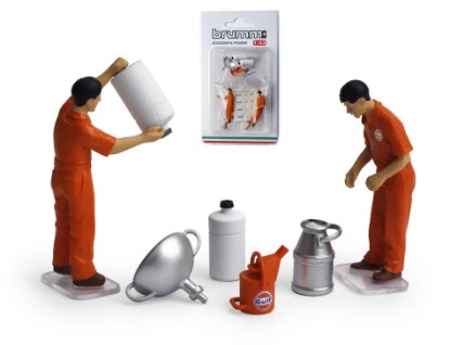 Immagine di SET RIFORNIMENTO 2 MECCANICI + ACCESSORI 1:43